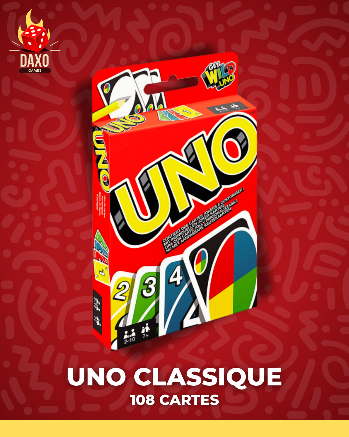 Uno Classique - 108 Cartes