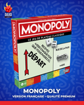 Monopoly – Version Française • Qualité Premium • Plateau Rigide & Pions Métalliques