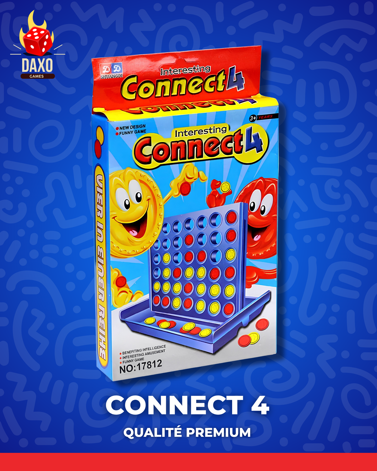 Connect 4 – Jeu de Stratégie Classique pour Deux Joueurs